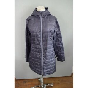 REI Co-op Down Parka Large Purple 650 Fill Hooded Puffer Jacket Womens Outerwear